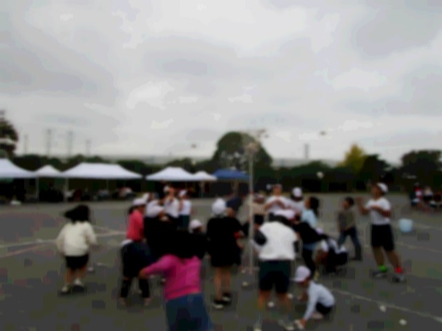 ３校合同ジョイント玉入れ