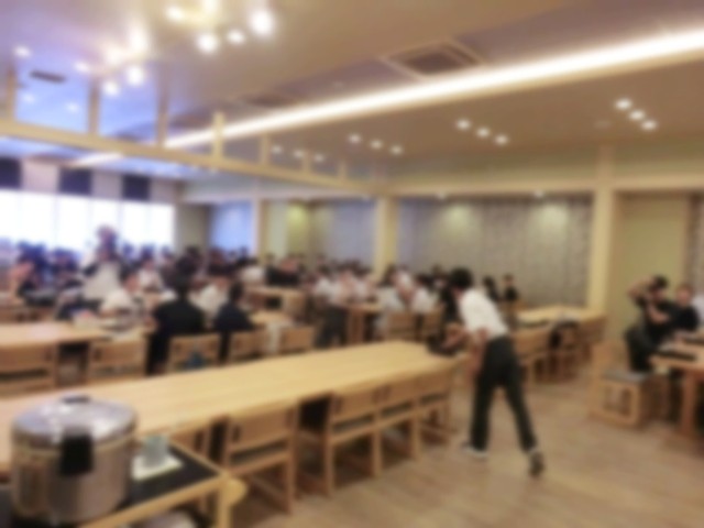 修学旅行最後のいただきます！